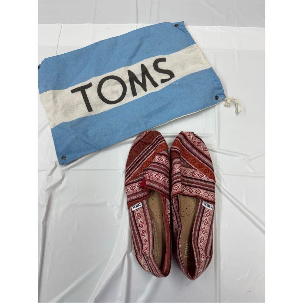 Toms Aztec Print Slip On Shoes Size Women 7